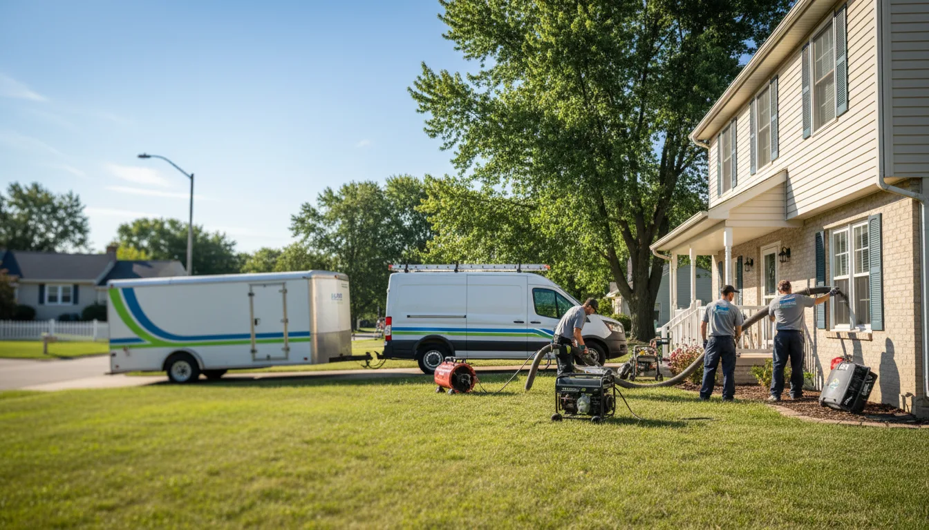 Flooded Basement Restoration And Cleanup With Repair in Cardington, OH near me